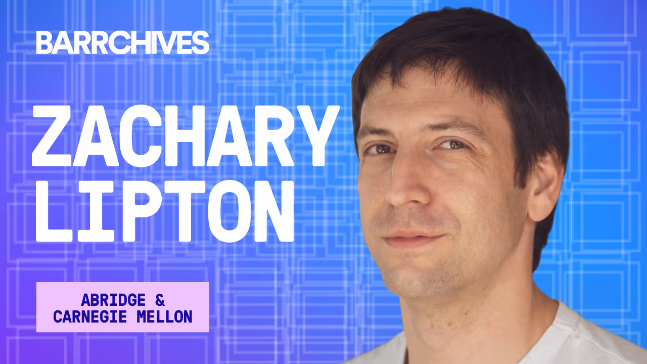 How Abridge Uses AI to Help Doctors Spend More Time With Patients, with Zachary Lipton, Chief Technology & Science Officer at Abridge and Raj Reddy Associate Professor of Machine Learning at Carnegie Mellon University
