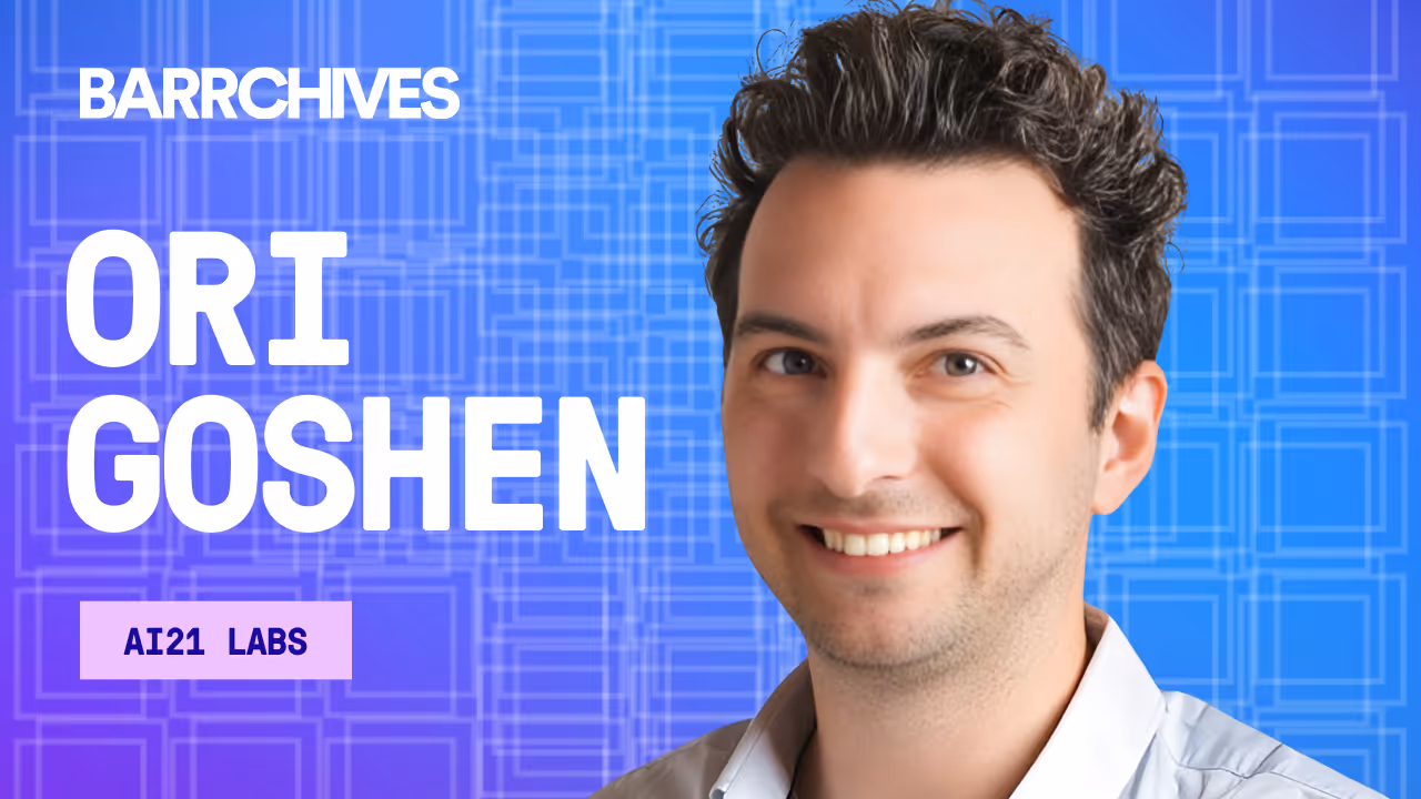 How AI21 Labs Builds Frontier Models For The Enterprise, With Ori Goshen, Co-Founder and Co-CEO at AI21 Labs