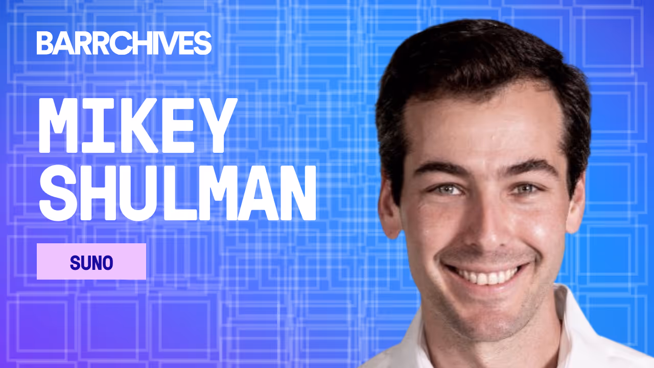 How to Build AI That Creates Music, with Suno CEO, Mikey Shulman